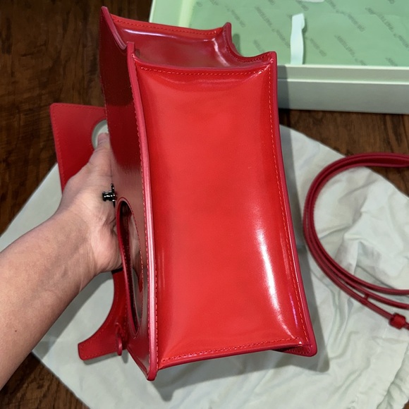 Brand new Authentic OFF WHITE Jitney RED BAG rare color ❤️ - Picture 5 of 8
